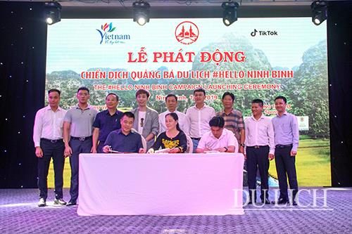 Trung tâm Thông tin Xúc tiến Du lịch Ninh Bình, Hiệp hội Du lịch Ninh Bình và Tiktok Việt Nam ký kết hợp tác quảng bá du lịch trên Tiktok